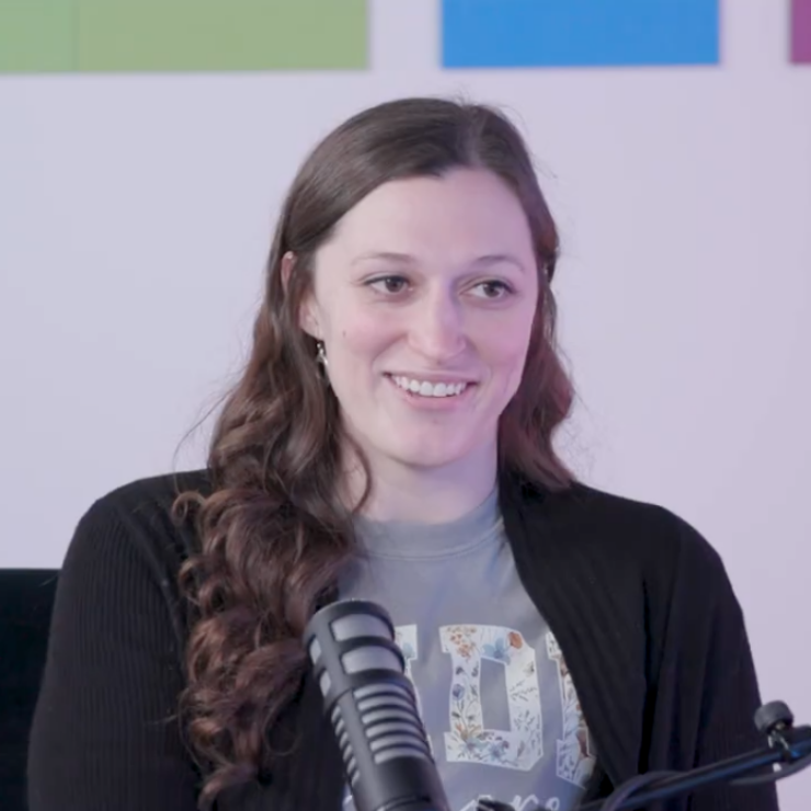 A photo of Meghan Rhoades, founder of Wink & Print Keepsakes, on the Lead Lamp Podcast